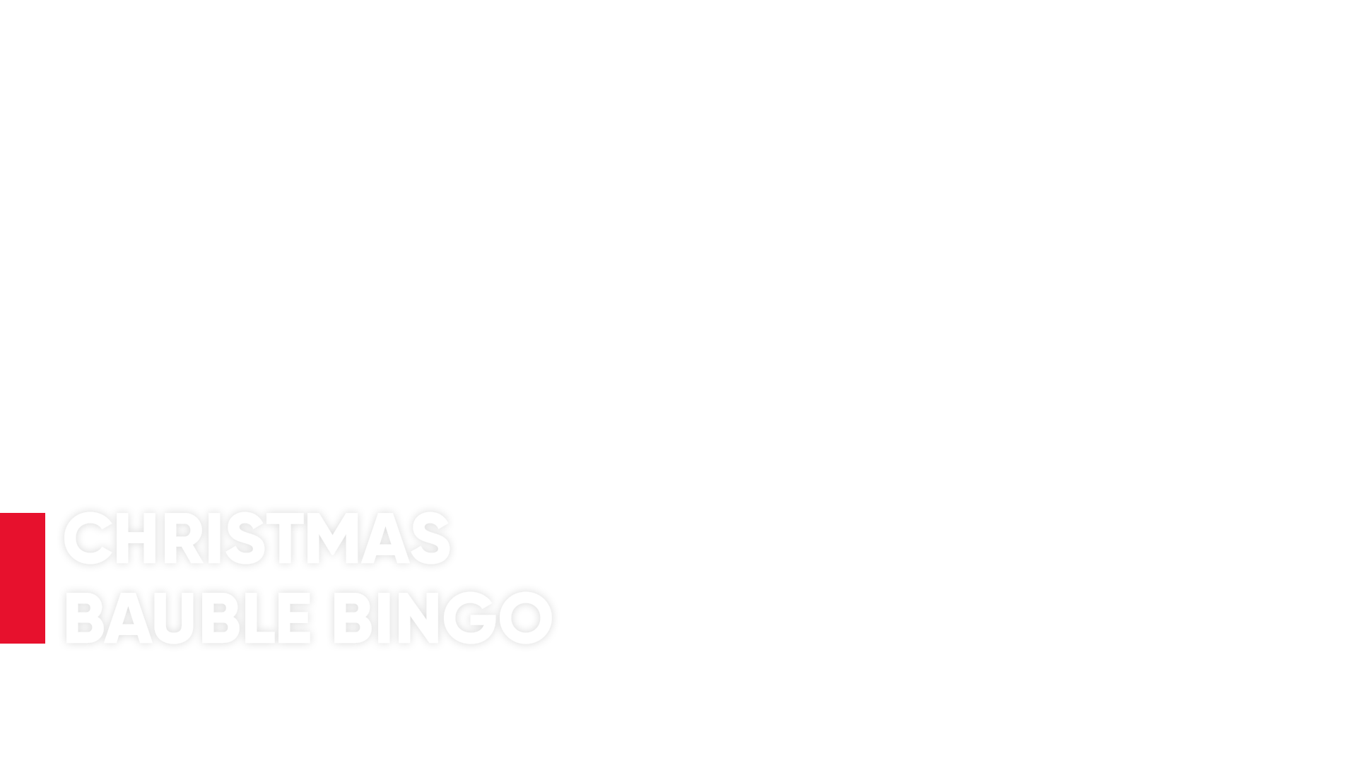 Dr Pepper / Christmas Bauble Bingo